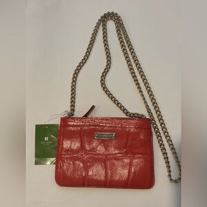 NWT Kate Spade Dolly Bag, Gold Chain Crossbody, Coral color